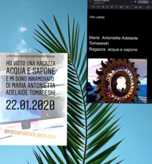 Maria Antonietta Adelaide Tomaseski Ragazza acqua e sapone - cover