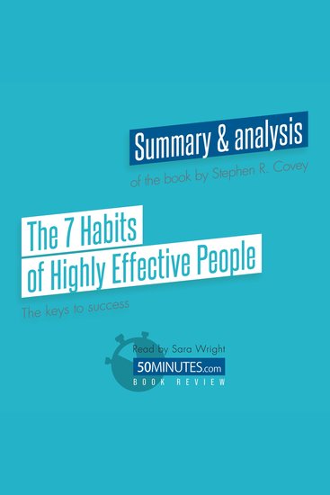 Book Review: The 7 Habits of Highly Effective People by Stephen R Covey - The keys to success - cover