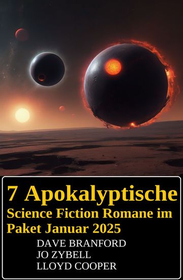 7 Apokalyptische Science Fiction Romane im Paket Januar 2025 - cover