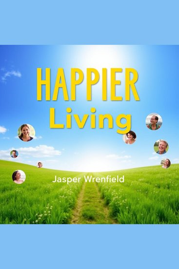 HAPPIER Living: Unlock Joy and Conquer Your Mind - "Discover 'HAPPIER Living': dynamic audio lessons crafted to unleash joy and transform your mindset completely!" - cover