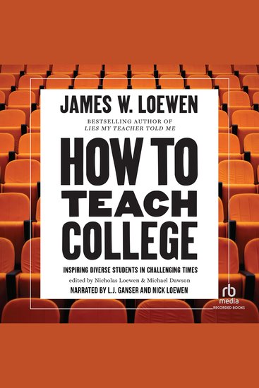 How to Teach College - Inspiring Diverse Students in Challenging Times - cover