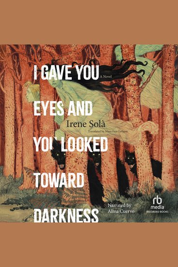 I Gave You Eyes and You Looked Toward Darkness - A Novel - cover