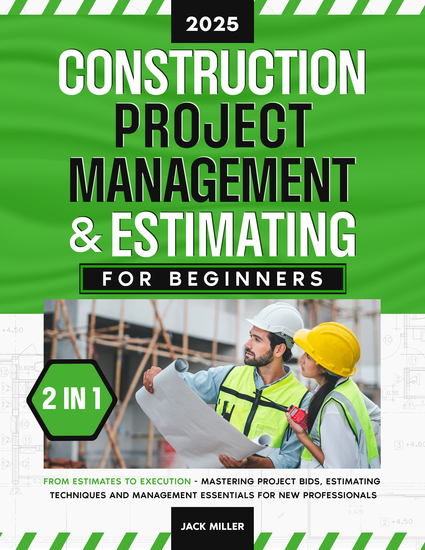 Construction Project Management & Estimating for Beginners - [2 in 1] From Estimates to Execution - Mastering Project Bids Estimating Techniques and Management Essentials for New Professionals - cover