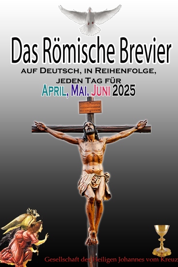 Das Römische Brevier: auf Deutsch in Reihenfolge jeden Tag für April Mai & Juni 2025 - cover