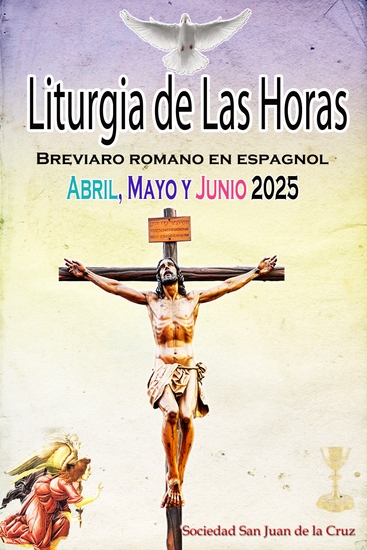 Liturgia de las Horas Breviario romano: en español en orden todos los días de abril mayo y junio de 2025 - cover