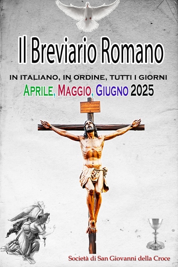 Il Breviario Romano in italiano in ordine tutti i giorni per Aprile maggio giugno 2025 - cover