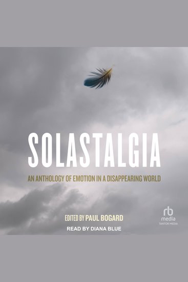 Solastalgia - An Anthology of Emotion in a Disappearing World - cover