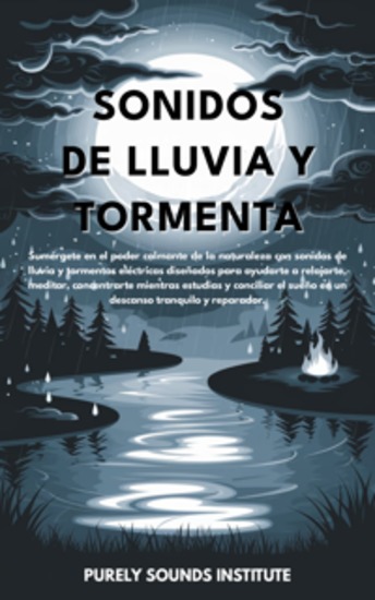 Sonidos de lluvia y tormenta: Sumérgete en el poder calmante de la naturaleza con sonidos de lluvia y tormenta diseñados para ayudarte a relajarte meditar concentrarte mientras estudias y dormir profundamente en un descanso pacífico y reparador - cover
