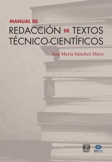 Manual de redacción de textos técnico-científicos - cover