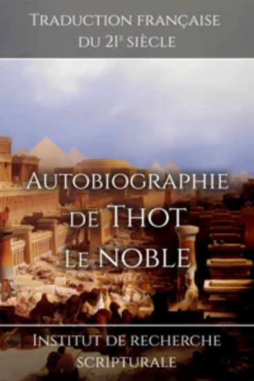 Autobiographie de Thot le noble - cover