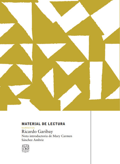 Ricardo Garibay Material de lectura núm 143 Narrativa Nueva época - cover