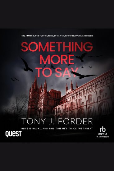 Something More to Say - The DI Jimmy Bliss Crime Series Book 12 - cover