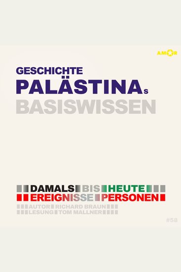 Geschichte Palästinas - Damals bis heute Ereignisse Personen Zusammenhänge - Basiswissen (ungekürzt) - cover