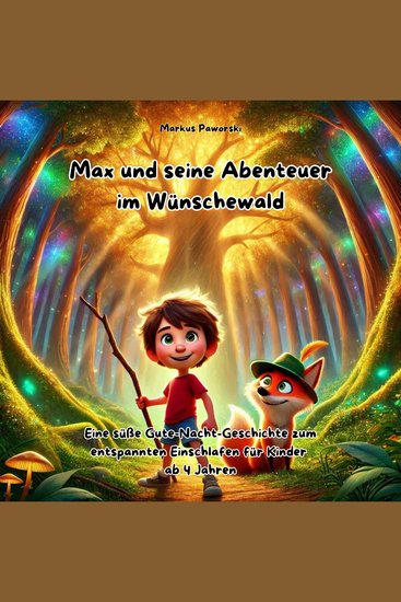 Max und seine Abenteuer im Wünschewald - Eine süße Gute-Nacht-Geschichte zum entspannten Einschlafen für Kinder ab 4 Jahren - cover
