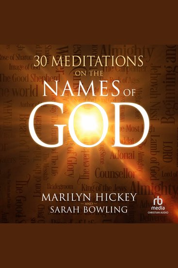 30 Meditations on the Names of God - cover
