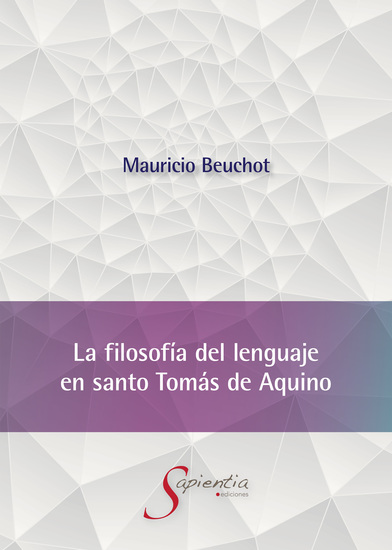 La filosofía del lenguaje en santo Tomás de Aquino - cover