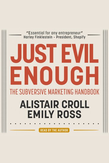 Just Evil Enough - The Subversive Marketing Handbook - cover