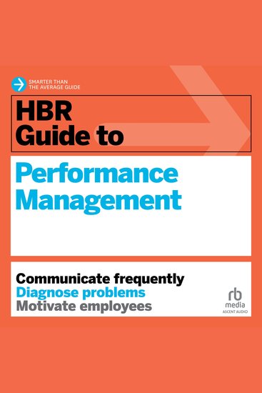 HBR Guide to Performance Management - cover