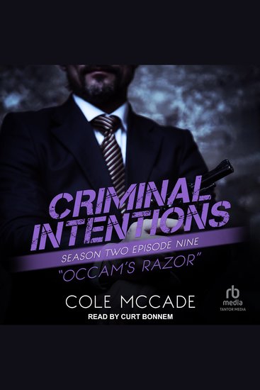 Criminal Intentions: Season Two Episode Nine - Occam's Razor - cover