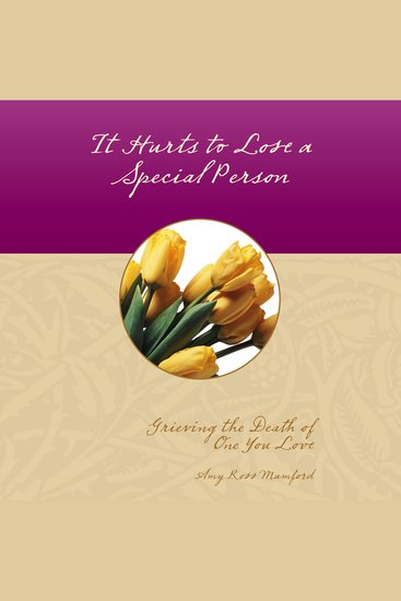 It Hurts to Lose a Special Person - cover