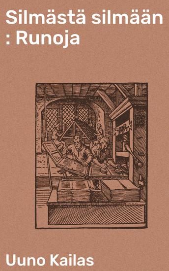 Silmästä silmään : Runoja - cover