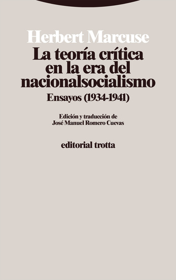 La teoría crítica en la era del nacionalsocialismo - Ensayos (1934-1941) - cover