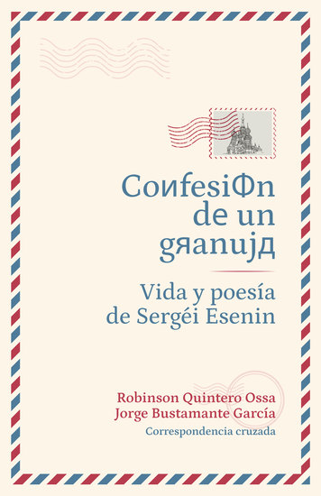 Confesión de un granuja: Vida y poesía de Sergéi Esenin - cover