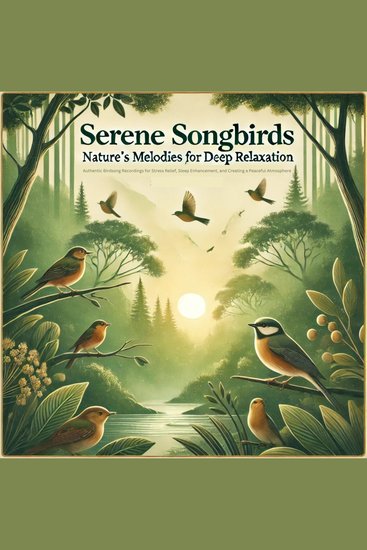 Serene Songbirds: Nature's Melodies for Deep Relaxation and Meditation - Authentic Birdsong Recordings for Stress Relief Sleep Enhancement and Creating a Peaceful Atmosphere - cover