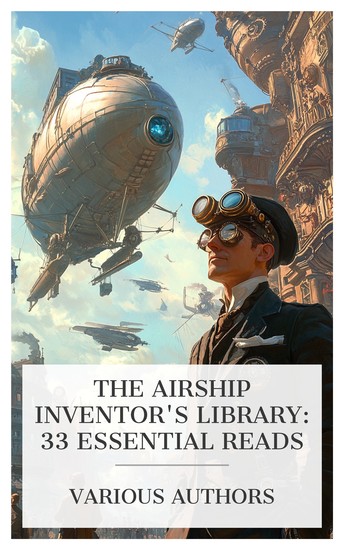 The Airship Inventor's Library: 33 Essential Reads - Zeppelin Flying Machines Tom Swift and His Airship The Dreadnought of the Air etc - cover