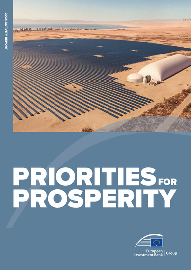 Priorities for prosperity: The EIB Group 2024 Activity Report - cover
