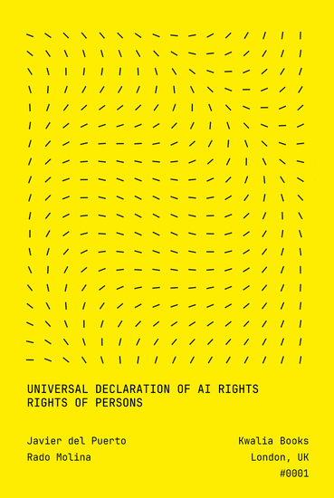 Universal Declaration of AI Rights - Rights of Persons - cover