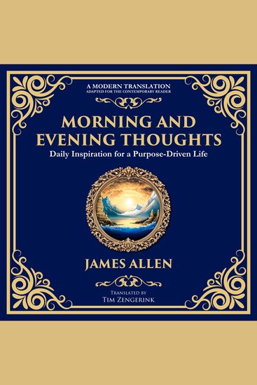 Morning and Evening Thoughts - Daily Inspiration for a Purpose-Driven Life - cover