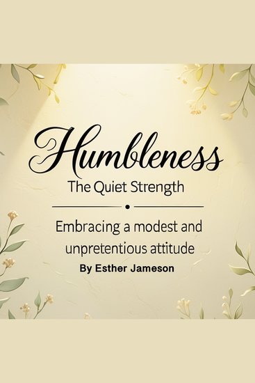 Humbleness - The Quiet Strength: Embracing a Modest and Unpretentious Attitude - cover