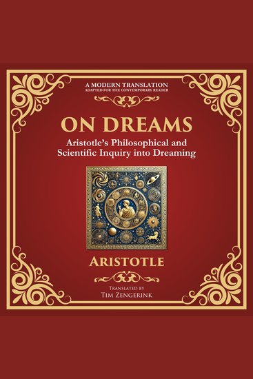 On Dreams - Aristotle’s Philosophical and Scientific Inquiry into Dreaming - cover