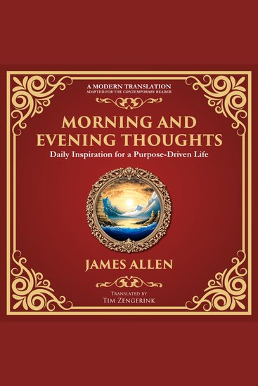 Morning and Evening Thoughts - Daily Inspiration for a Purpose-Driven Life - cover