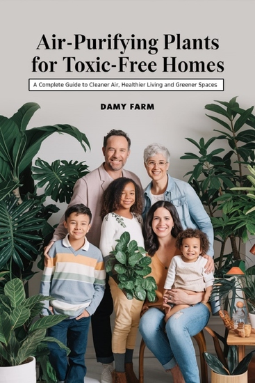Air-Purifying Plants for Toxic Free Homes - A Complete Guide to Cleaner Air Healthier Living and Greener Spaces - cover