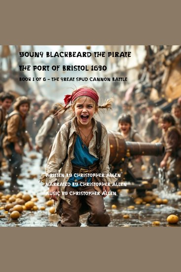 Young Blackbeard the Pirate - The Port of Bristol 1690 - Book 1 of 6 - The Great Spud Cannon Battle - cover