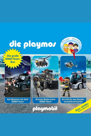 Die Playmos - Das Original Playmobil Hörspiel Die große SWAT-Team-Box Folgen 68 78 85 - cover