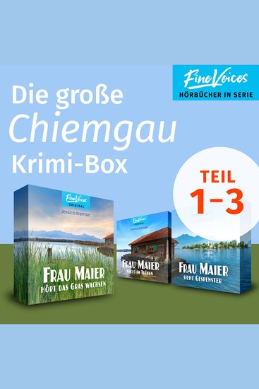 Die große Chiemgau Krimi-Box - Frau Maier fischt im Trüben + Frau Maier hört das Gras wachsen + Frau Maier sieht Gespenster (ungekürzt) - cover