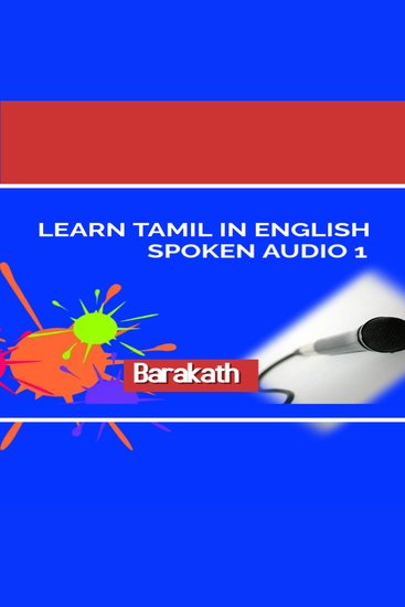 Learn tamil in english spoken audio 1 - cover