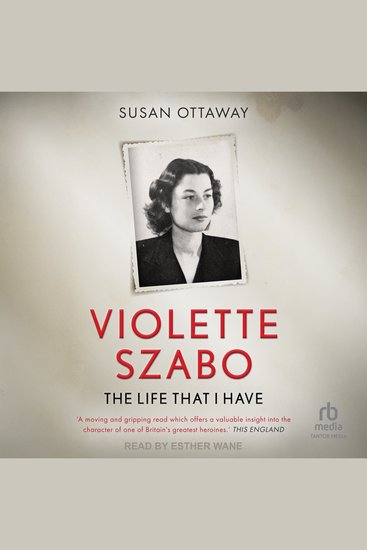 Violette Szabo - The Life That I Have - cover