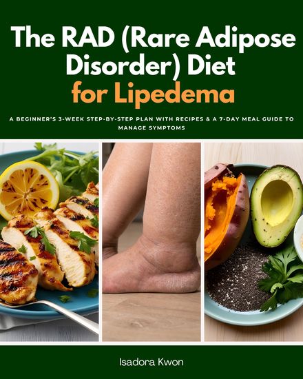 The RAD (Rare Adipose Disorder) Diet for Lipedema - A Beginner’s 3-Week Step-by-Step Plan with Recipes & a 7-Day Meal Guide to Manage Symptoms - cover