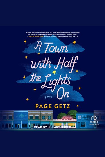 A Town with Half the Lights On - A Novel - cover