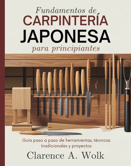 Fundamentos de carpintería japonesa para principiantes - Guía paso a paso de herramientas técnicas tradicionales y proyectos - cover