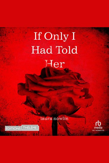 If Only I Had Told Her - cover