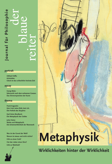 Metaphysik - der blaue reiter - Journal für Philosophie Ausgabe 27 - cover
