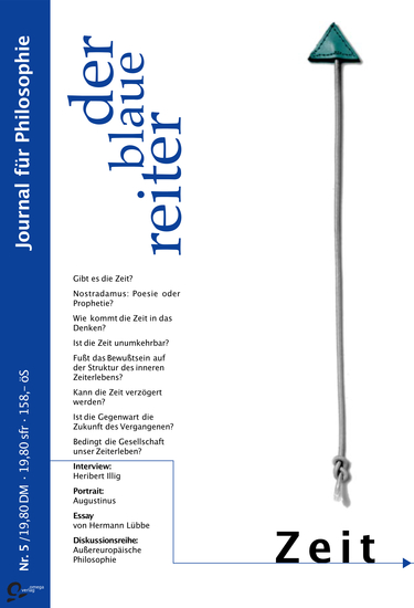 Zeit - der blaue reiter – Journal für Philosophie Ausgabe 5 - cover