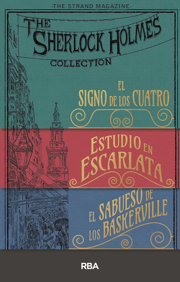 PACK SHERLOCK HOLMES eBook bundle - Incluye: El sabueso de los Baskerville Estudio en escarlata El signo de los cuatro - cover