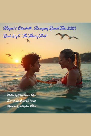 Miguel & Elizabeth - Newquay Beach Tales 2024 - Book 2 of 6 - The Tides of Trust - cover