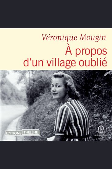 À propos d'un village oublié - cover